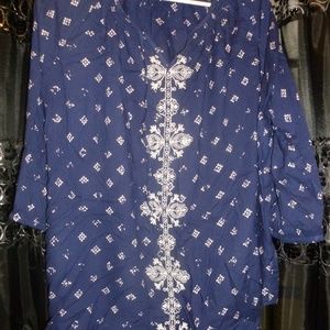 NWOT Sonoma floral paisley tunic